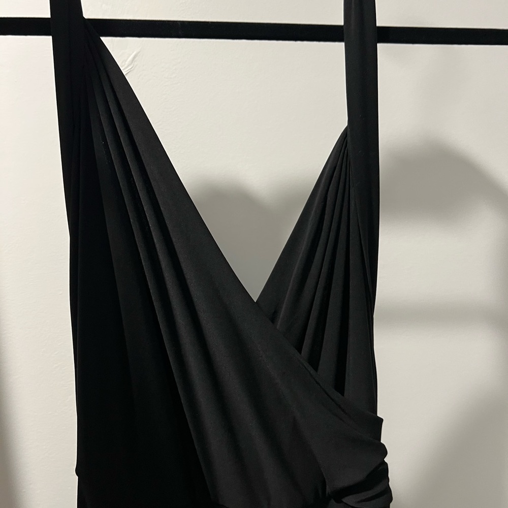 Kamalikulture x Norma Kamali Halter Dress Black Large - Picture 7 of 7